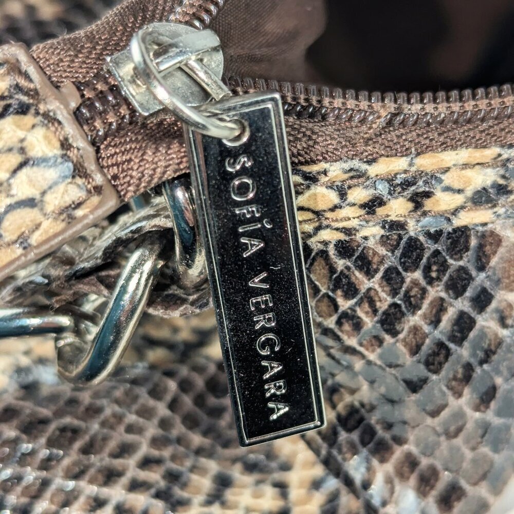 Sofia Vergara Faux Snakeskin Shoulder Purse - Picture 14 of 14